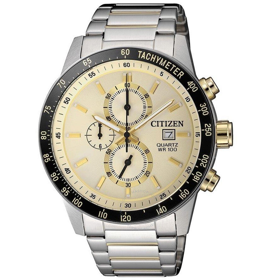 Citizen Chronograph Quartz White Dial Men's Watch AN3604-58A - The Watches Men & Co