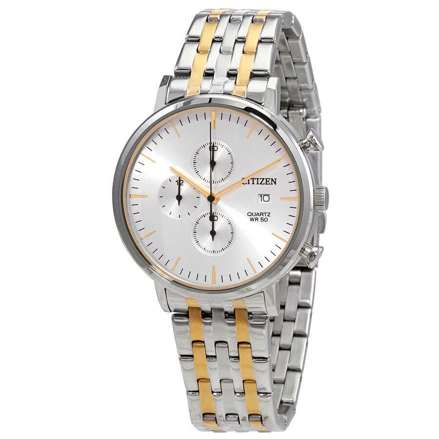Citizen Chronograph Quartz White Dial Men's Watch AN3614-54A - The Watches Men & Co