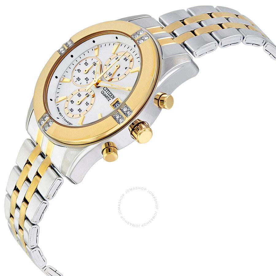 Reloj Citizen Cronógrafo Esfera Plateada para Mujer FA1044-51A