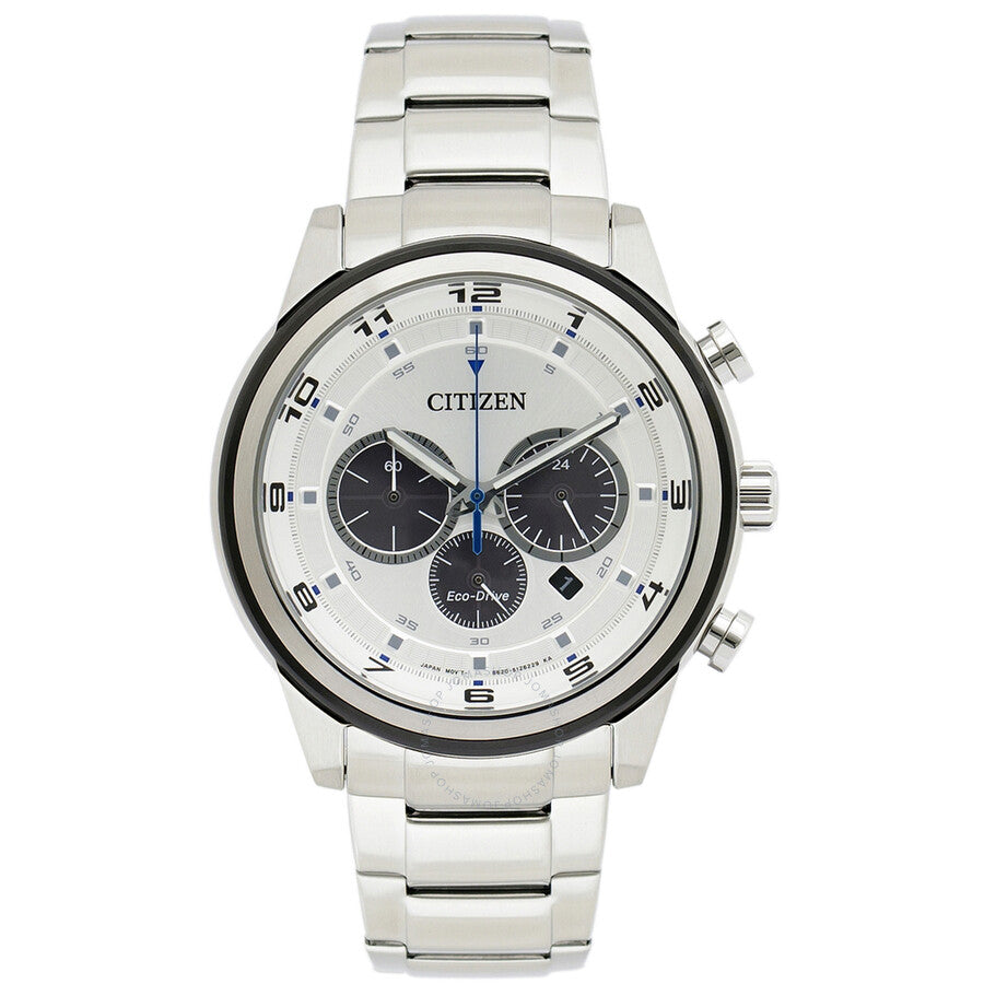 Citizen Chronograph White Dial Stainless Steel Men's Watch CA4034-50A - The Watches Men & Co
