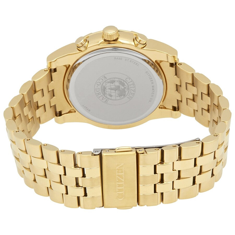 Citizen Corso Chronograph Black Dial Yellow Gold-tone Men's Watch AT2452-52E
