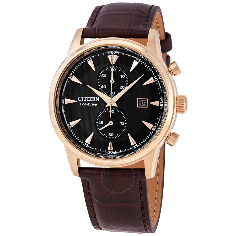 Citizen Corso Chronograph Eco-Drive Black Dial Men's Watch CA7003-06E