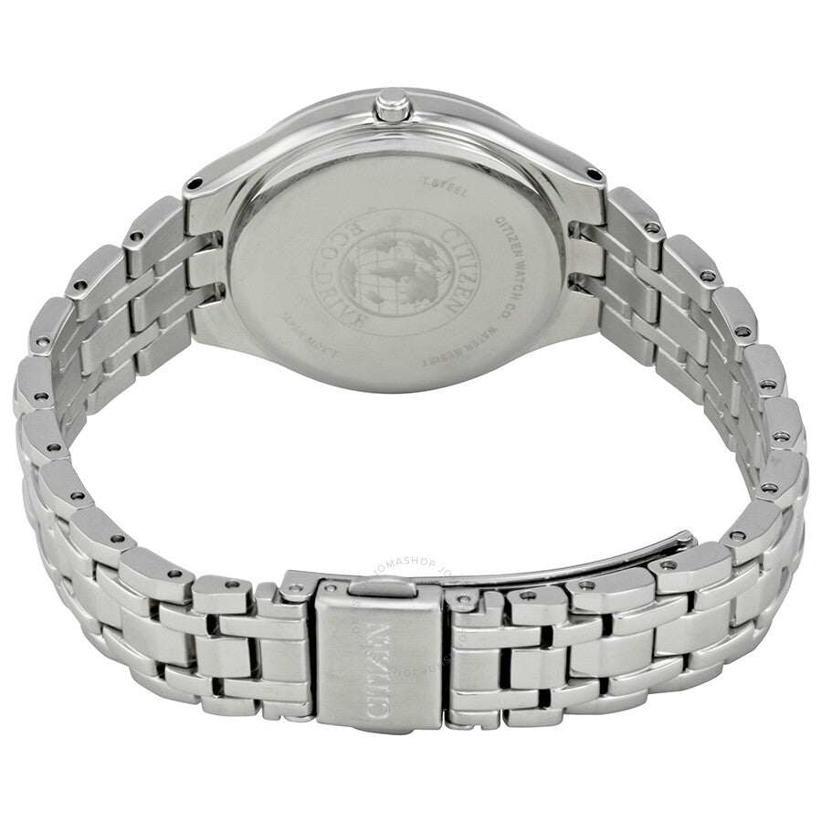 Citizen Corso Eco-Drive Silver Dial Stainless Steel Ladies Watch EW2490-55A