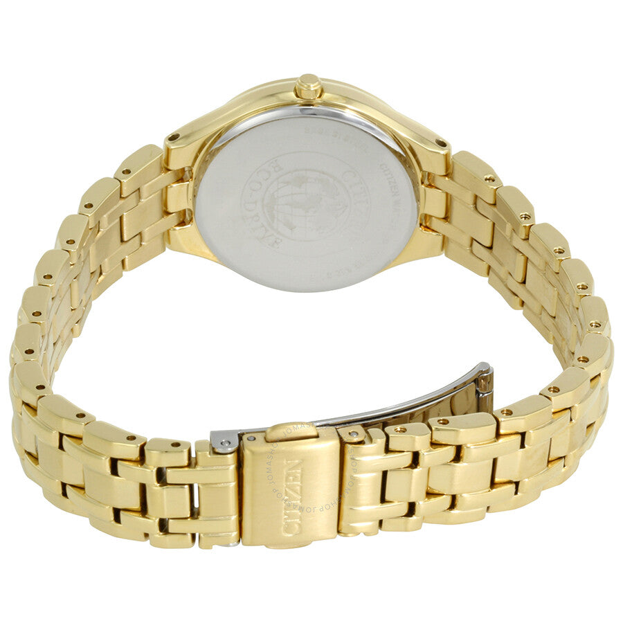 Citizen Corso White Dial Yellow Gold-tone Ladies Watch EW2482-53A