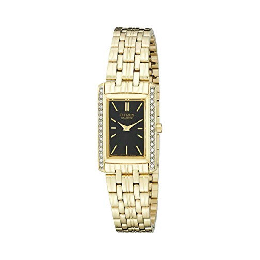 Citizen Crystal Black Dial Ladies Watch EK1122-50E