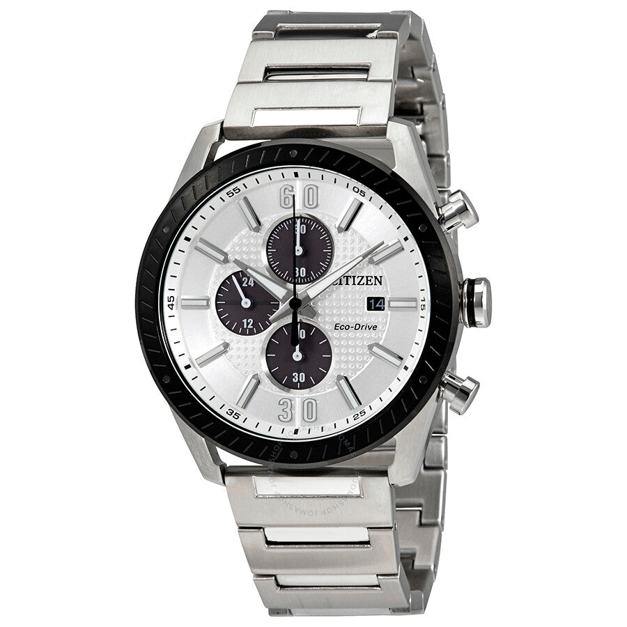 Citizen CTO Chronograph Silver Dial Men's Watch CA0668-52A