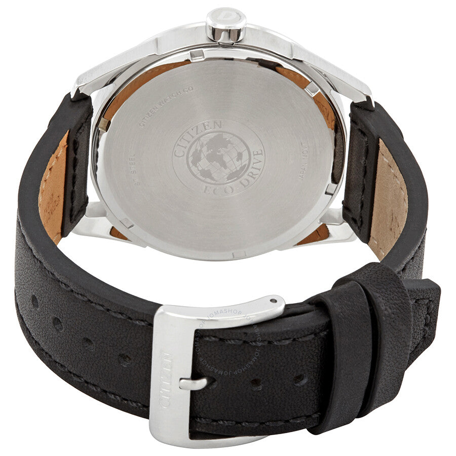 Citizen CTO Silver Dial Men's Leather Watch BM7410-01A