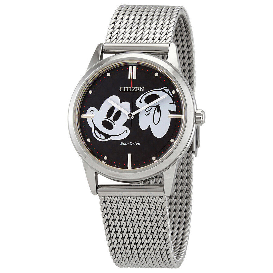 Citizen Disney Mickey Mouse Black Dial Ladies Watch FE7060-56W - The Watches Men & Co