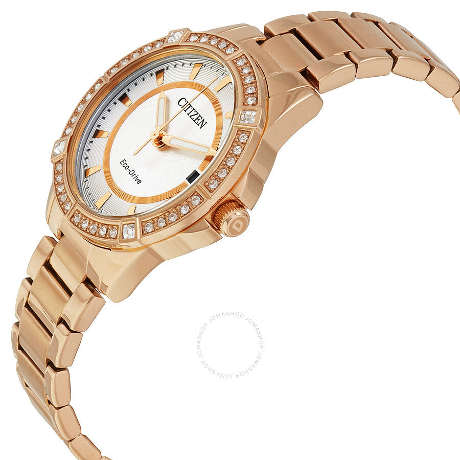 Citizen Drive Silver Dial Ladies Watch FE6062-56A