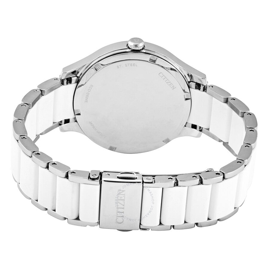 Citizen Drive Reloj de mujer con esfera plateada FE7070-52A