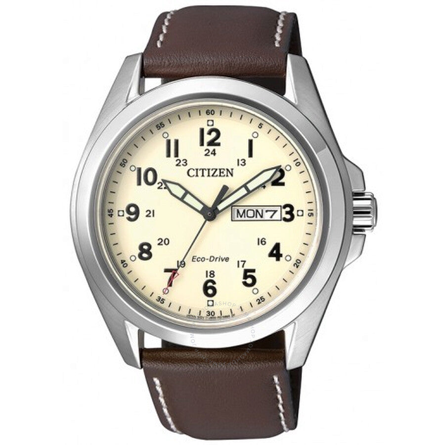 Citizen Eco Cream Dial Men's Watch AW0050-15A - The Watches Men & Co