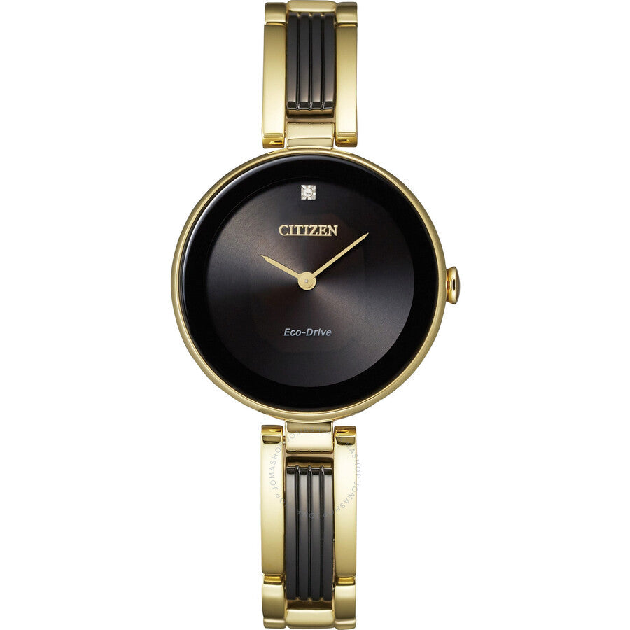 Citizen Eco-Drive Axiom Black Dial Ladies Watch EX1539-57E - The Watches Men & Co