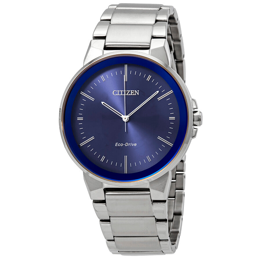 Citizen Eco-Drive Axiom Blue Dial Men's Watch BJ6510-51L - The Watches Men & Co