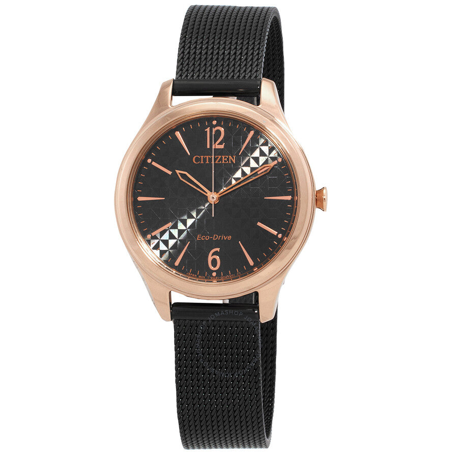 Citizen Eco-Drive Black Dial Ladies Watch EM0509-87E - The Watches Men & Co