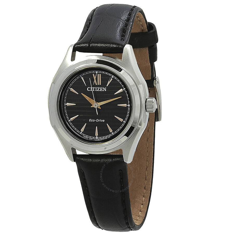 Citizen Eco-Drive Black Dial Ladies Watch FE2110-14E - The Watches Men & Co