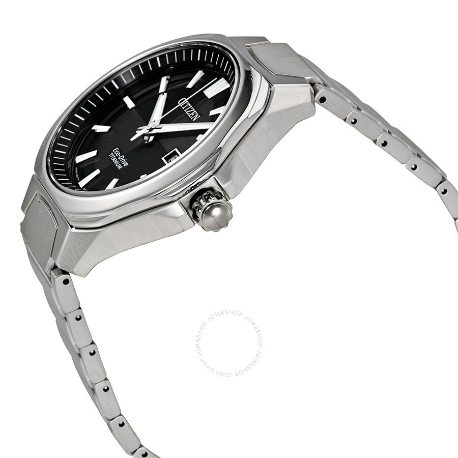 Citizen Eco-Drive Black Dial Men's Titanium Watch AW1540-88E