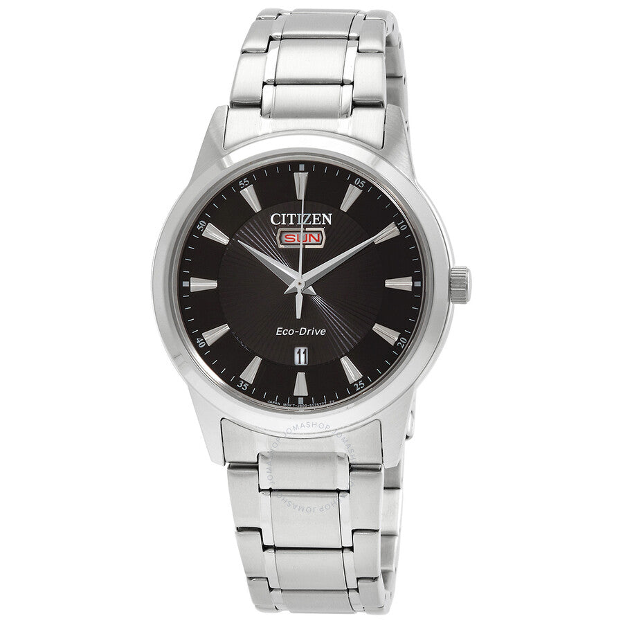 Citizen Eco-Drive Black Dial Men's Watch AW0100-86E - The Watches Men & Co