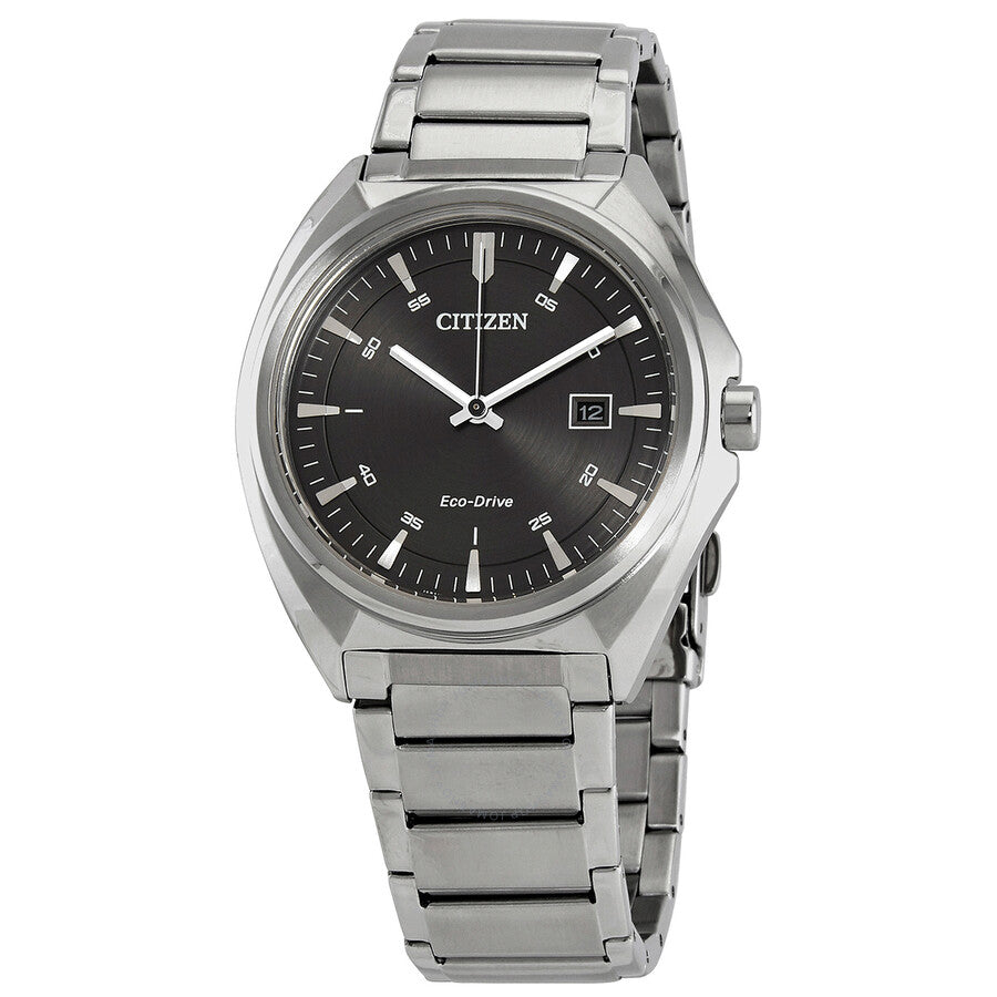 Citizen Eco-Drive Black Dial Stainless Steel Men's Watch AW1570-87H - The Watches Men & Co