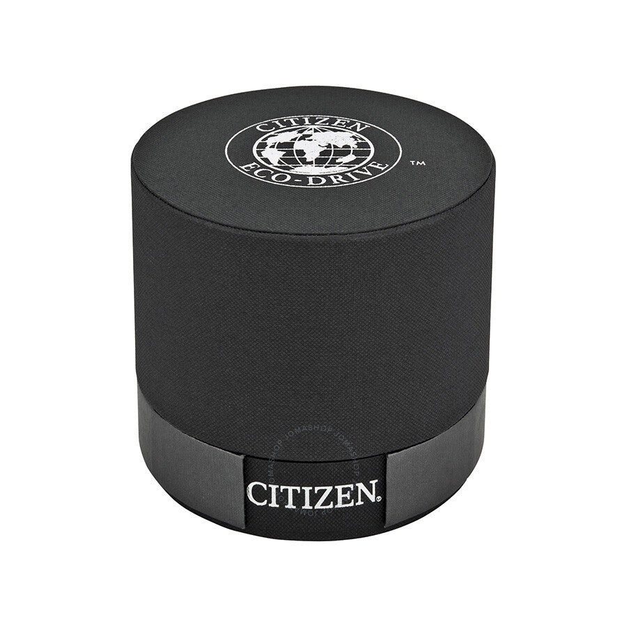 Citizen Eco-Drive Reloj para hombre de acero inoxidable en dos tonos con esfera negra BM7264-51E