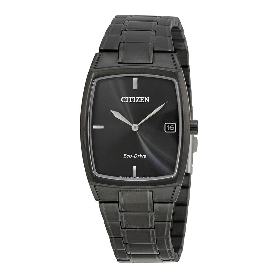 Citizen Eco-Drive Black Stainless Steel Men's Dress Watch AU1077-59H