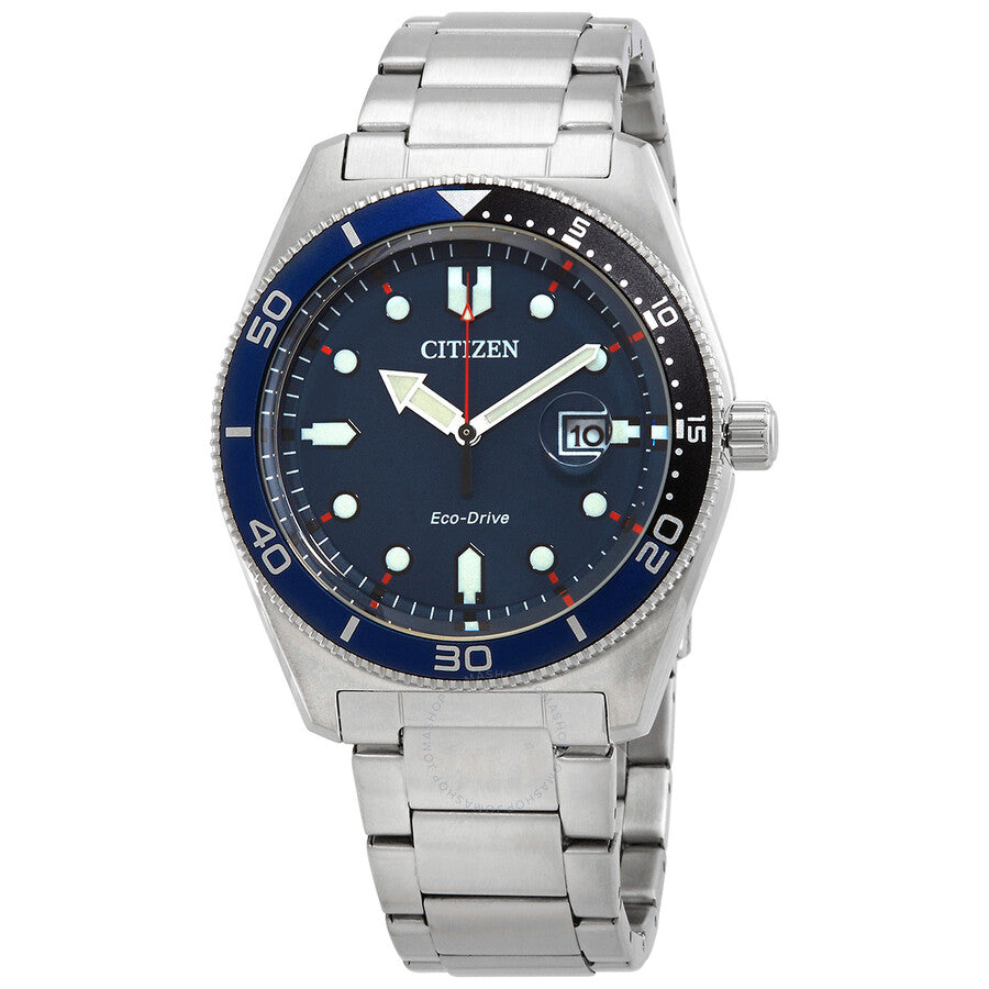 Citizen Eco-Drive Blue Dial Men's Watch AW1761-89L - The Watches Men & Co