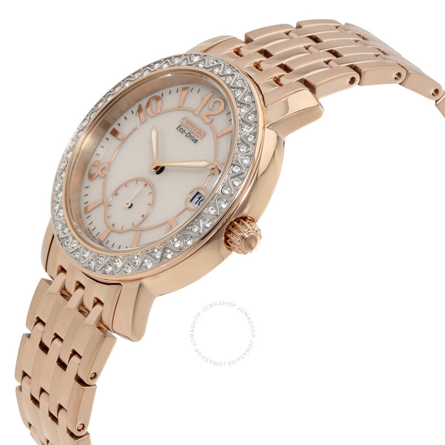 Citizen Eco-Drive Champagne Dial Ladies Watch EV1013-56A