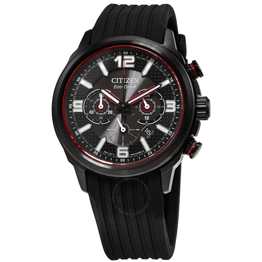Citizen Eco-Drive Chronograph Black Dial Men's Watch CA4386-10E - The Watches Men & Co