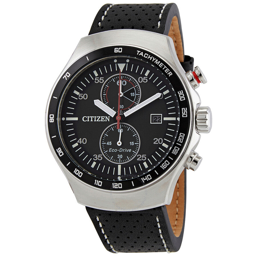 Citizen Eco-Drive Chronograph Black Dial Men's Watch CA7010-19E - The Watches Men & Co