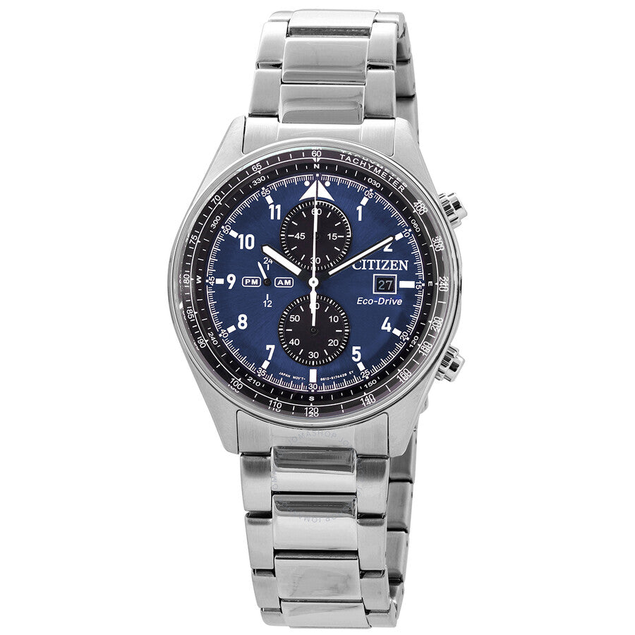 Citizen Eco-Drive Chronograph Blue Dial Men's Watch CA0770-81L - The Watches Men & Co