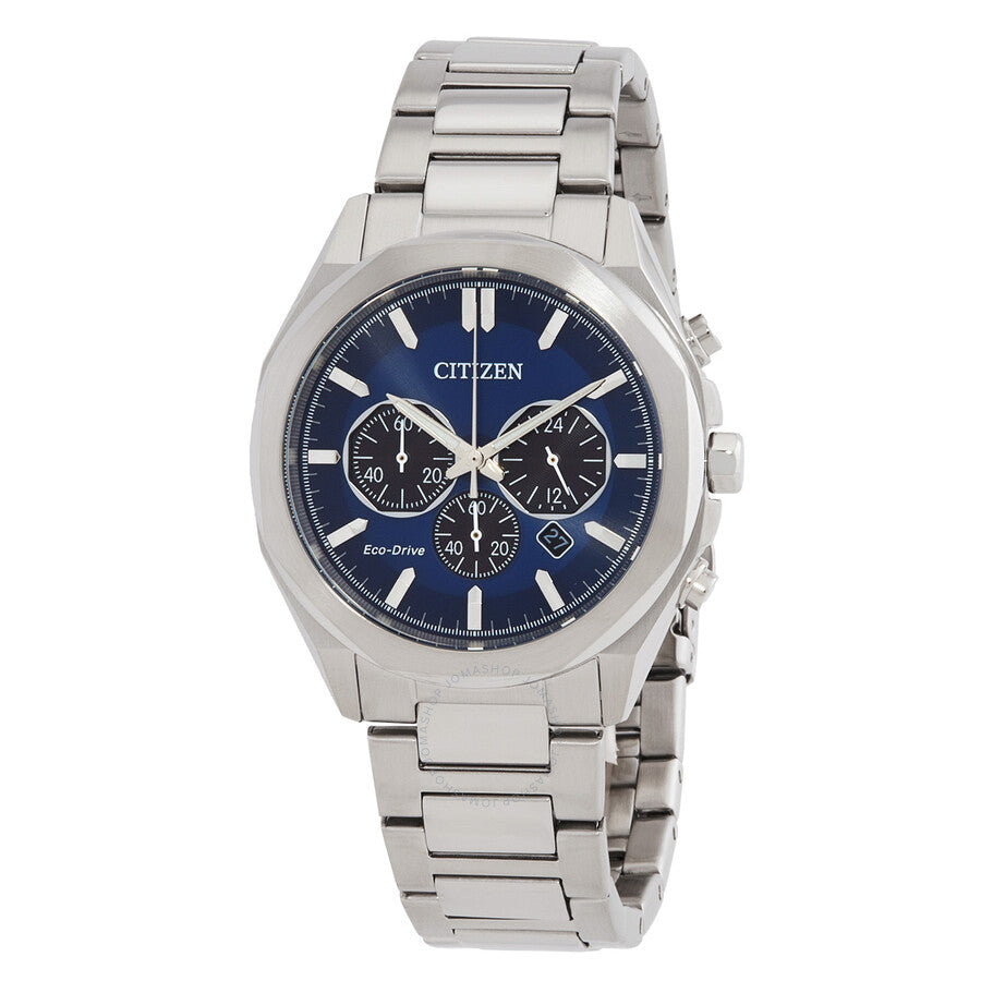 Citizen Eco-Drive Chronograph Blue Dial Men's Watch CA4590-81L - The Watches Men & Co