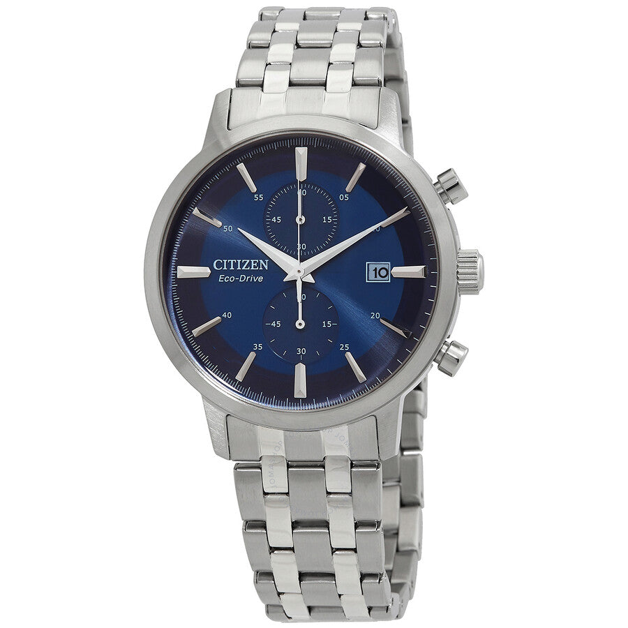 Citizen Eco-Drive Chronograph Blue Dial Men's Watch CA7060-88L - The Watches Men & Co