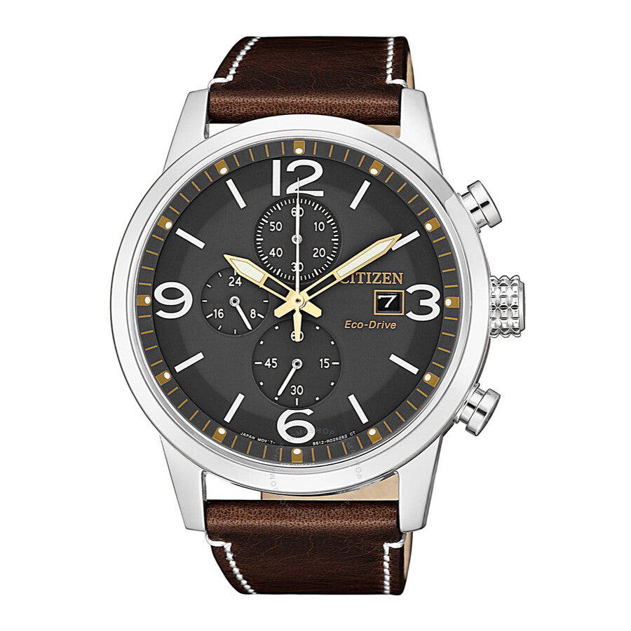 Citizen Eco-Drive Chronograph Grey Dial Men's Watch CA0618-26H - The Watches Men & Co