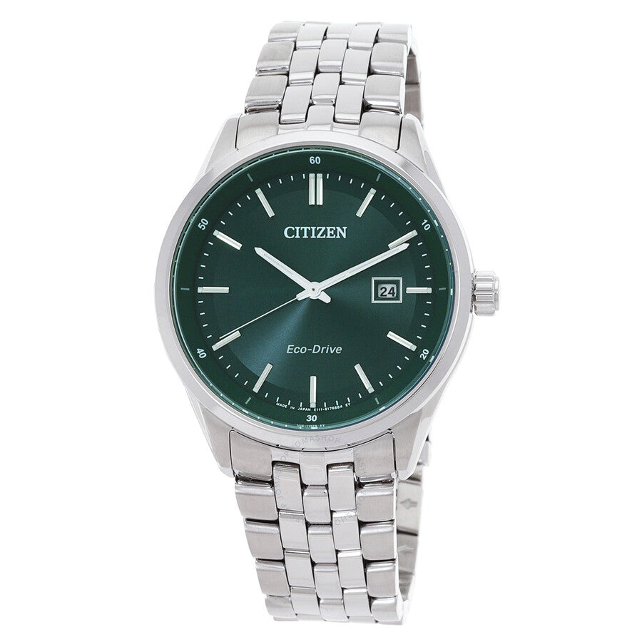 Citizen Eco-Drive Green Dial Men's Watch BM7569-89X - The Watches Men & Co