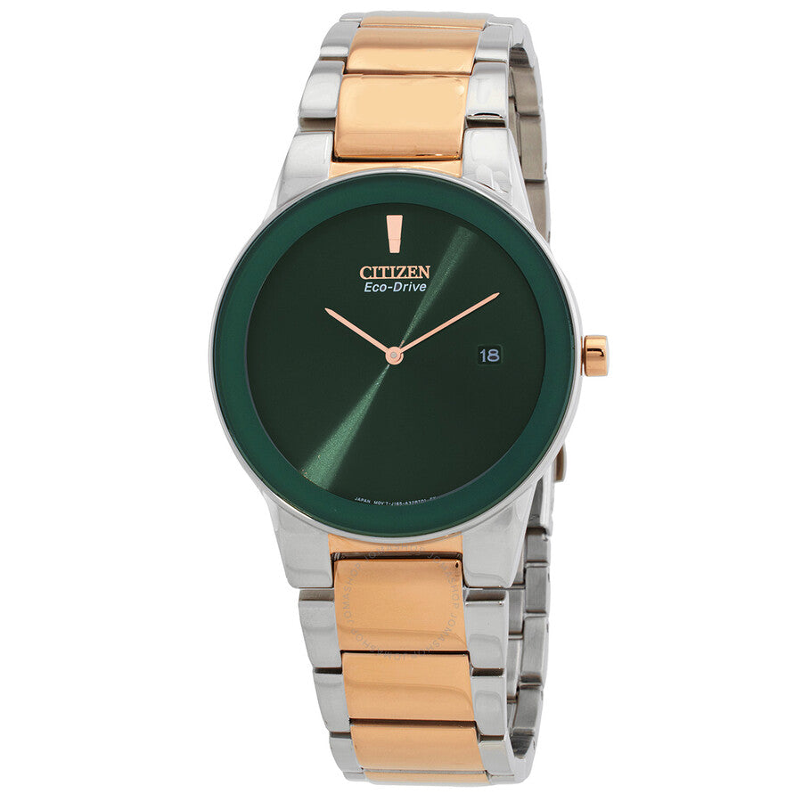 Citizen Eco-Drive Green Dial Two-Tone Men's Watch AU1064-85X - The Watches Men & Co