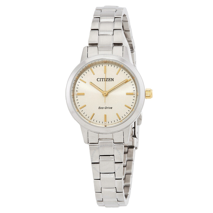 Citizen Eco-Drive Light Gold Dial Ladies Watch EM0930-58P - The Watches Men & Co
