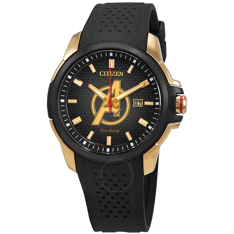 Citizen Eco-Drive Marvel Avengers Black Dial Men's Watch AW1155-03W - The Watches Men & Co
