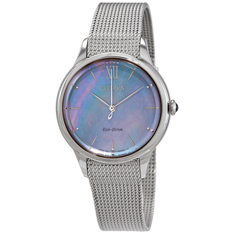 Citizen Eco-Drive Mother of Pearl Dial Ladies Watch EM0810-84N - The Watches Men & Co