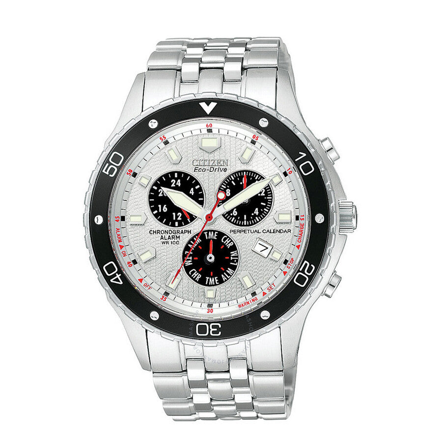 Citizen Eco-Drive Perpetual Calendar Solar Powered Steel Men's Watch BL529059A - The Watches Men & Co