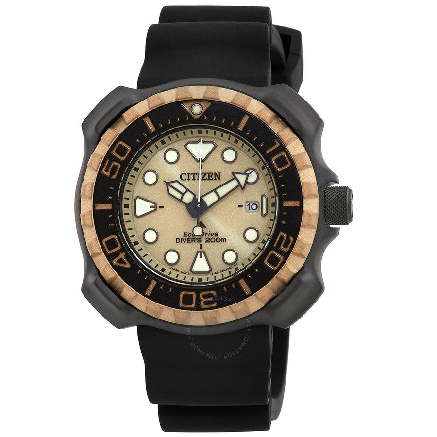 Citizen Eco-Drive Promaster Marine Gold Dial Men's Watch BN0226-10P - The Watches Men & Co
