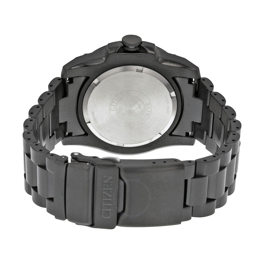Citizen Eco Drive STX43 Black Orange Dial Titanium Men's Watch BJ8075-58F