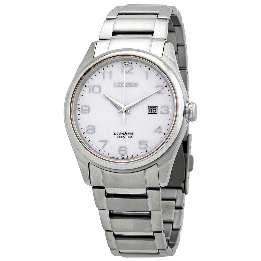 Citizen Eco-Drive Super Titanium Silver Dial Men's Watch BM7360-82A - The Watches Men & Co