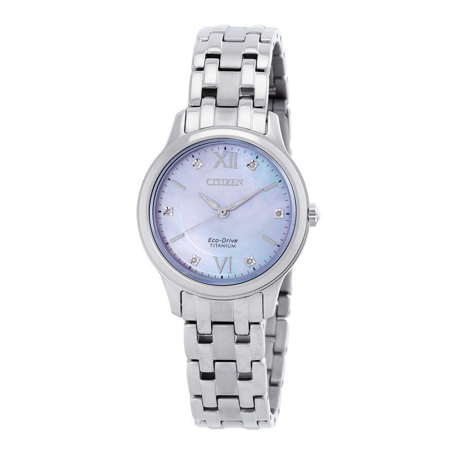 Citizen Eco-Drive Titanium Diamond Ladies Watch EM0720-85Y - The Watches Men & Co