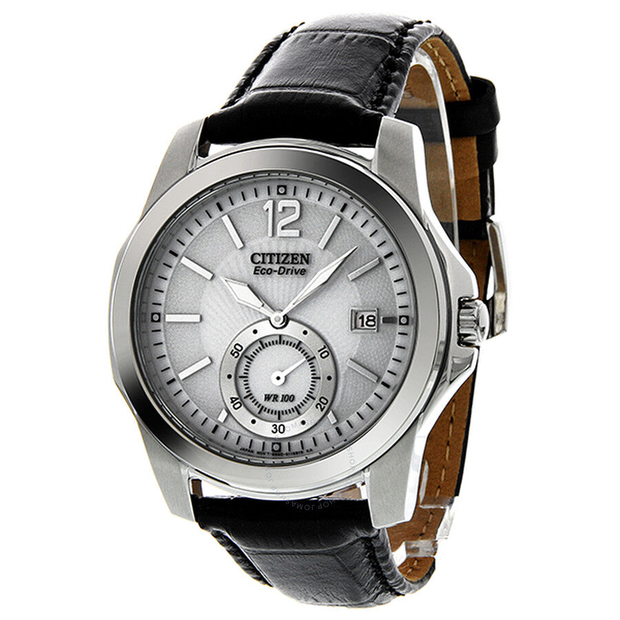Citizen Eco-Drive Reloj de hombre de acero inoxidable con esfera blanca y gris BV1090-06A