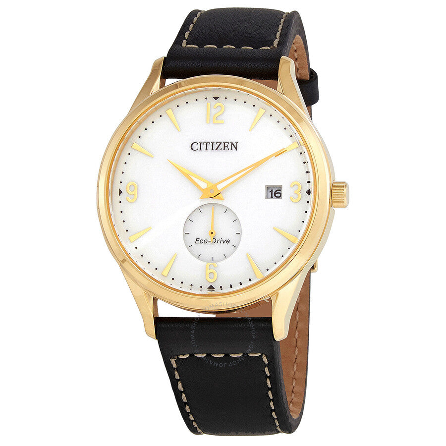 Citizen Eco-Drive White Dial Black Leather Men's Watch BV1118-17A - The Watches Men & Co