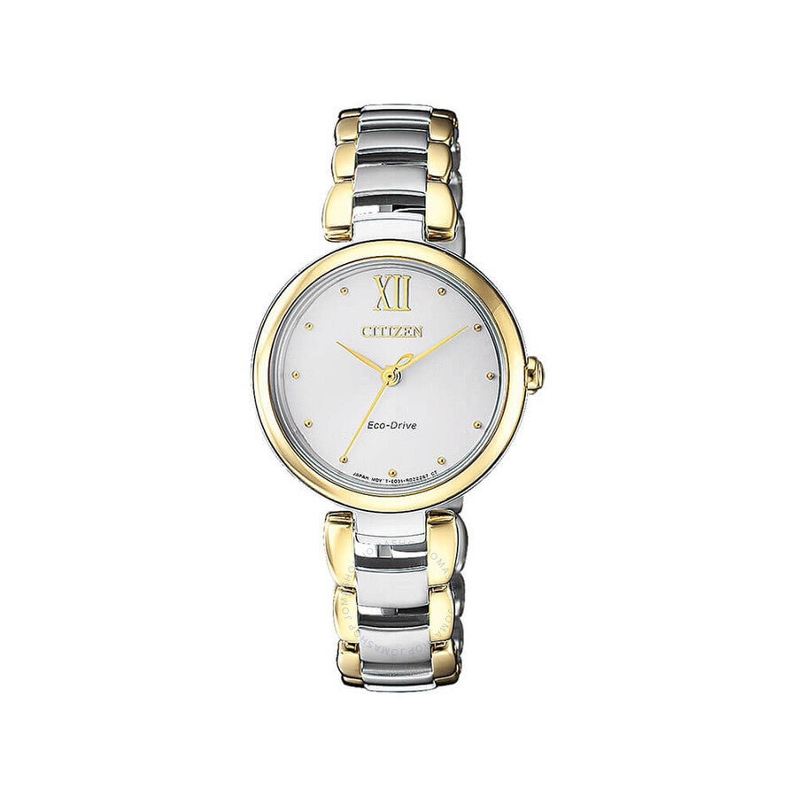 Citizen Eco-Drive White Dial Ladies Watch EM0534-80A - The Watches Men & Co