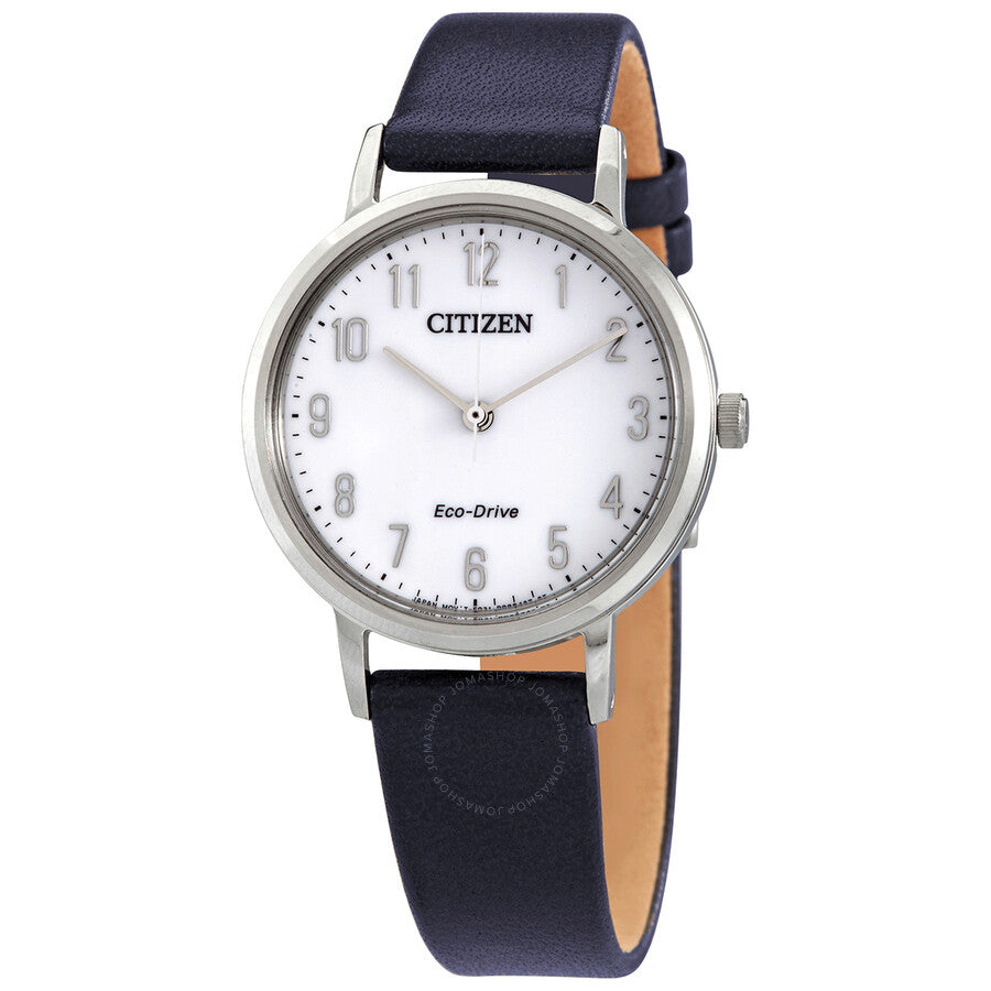 Citizen Eco-Drive White Dial Ladies Watch EM0571-16A - The Watches Men & Co