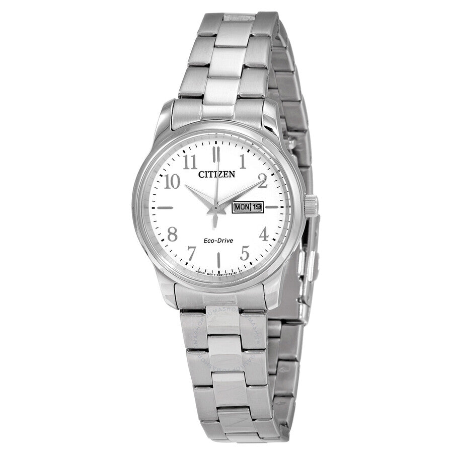 Citizen Eco-Drive White Dial Ladies Watch EW3261-57A - The Watches Men & Co