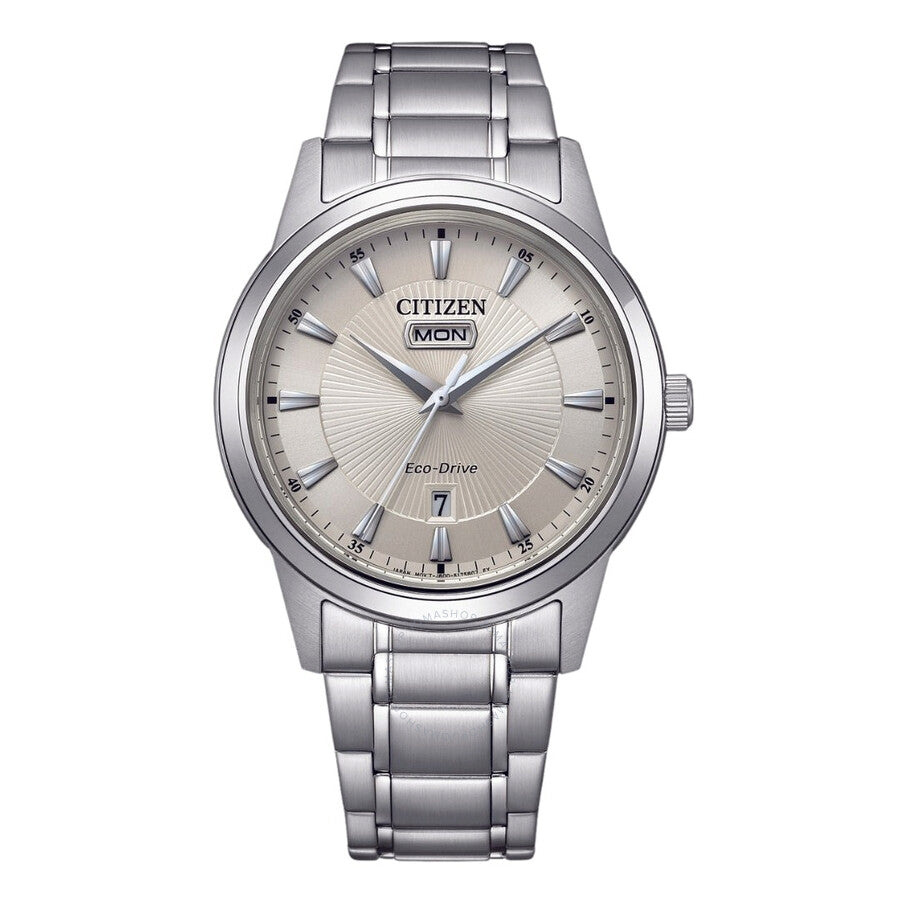 Citizen Eco-Drive White Dial Men's Watch AW0100-86B - The Watches Men & Co