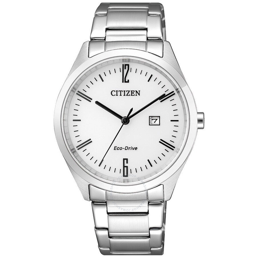 Citizen Eco-Drive White Dial Stainless Steel Ladies Watch EW2450-84A - The Watches Men & Co