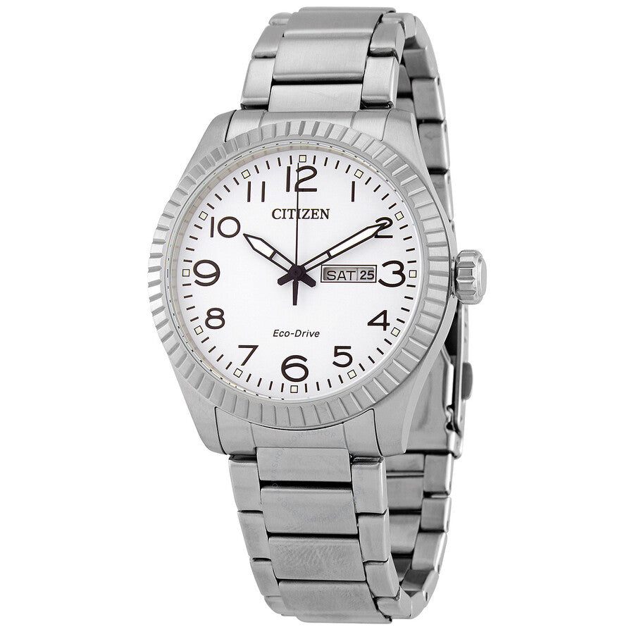 Citizen Eco-Drive White Dial Stainless Steel Men's Watch BM8530-89A - The Watches Men & Co